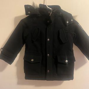 3t Calvin Klein pea coat with hood